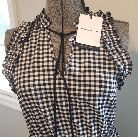 Black and white gingham dress - Picture 7 of 8